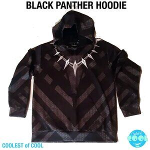 Black Panther logo all over print hoody, size XL unisex mens womens Marvel